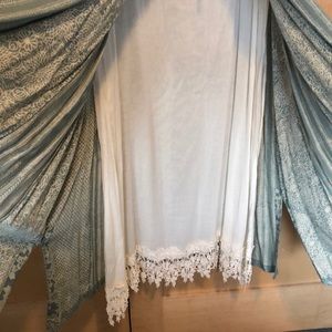 2-pc sleeveless underslip and tie-front dress